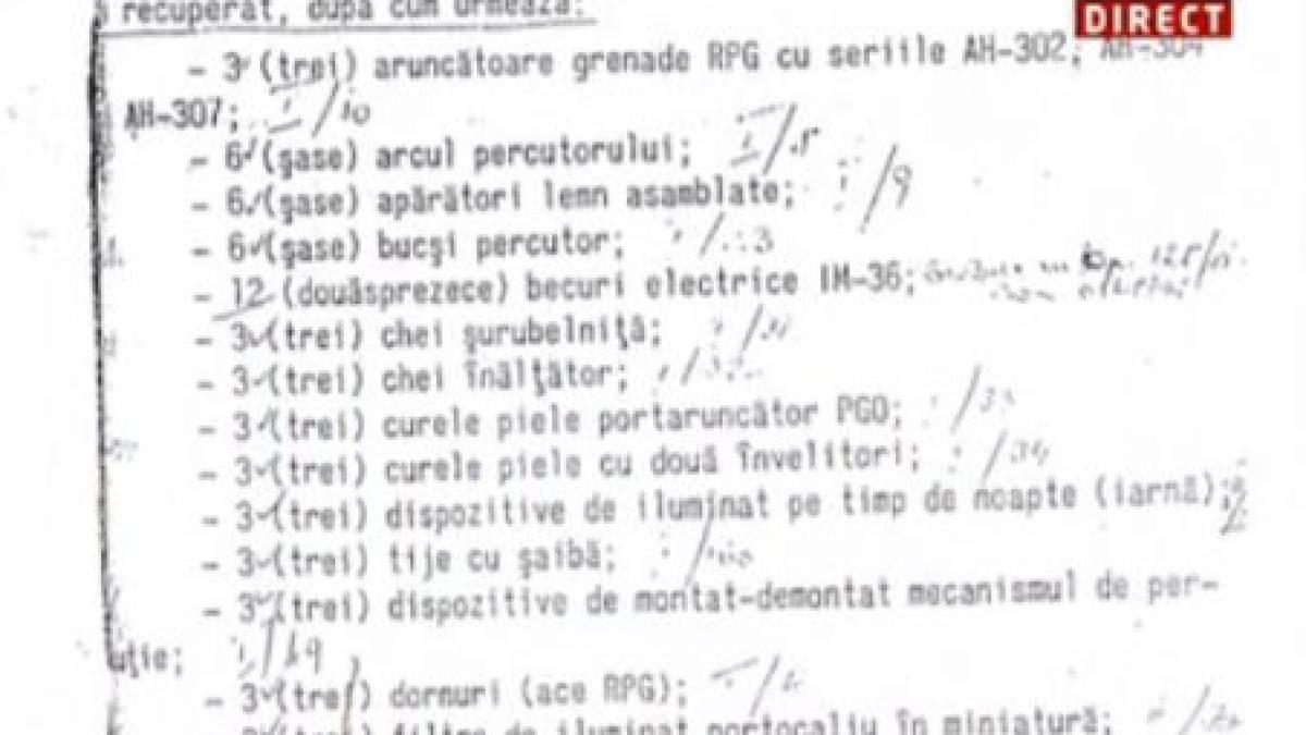 Atentate şi deturnări spectaculoase. Documente incredibile despre armament scos din arhiva securităţii