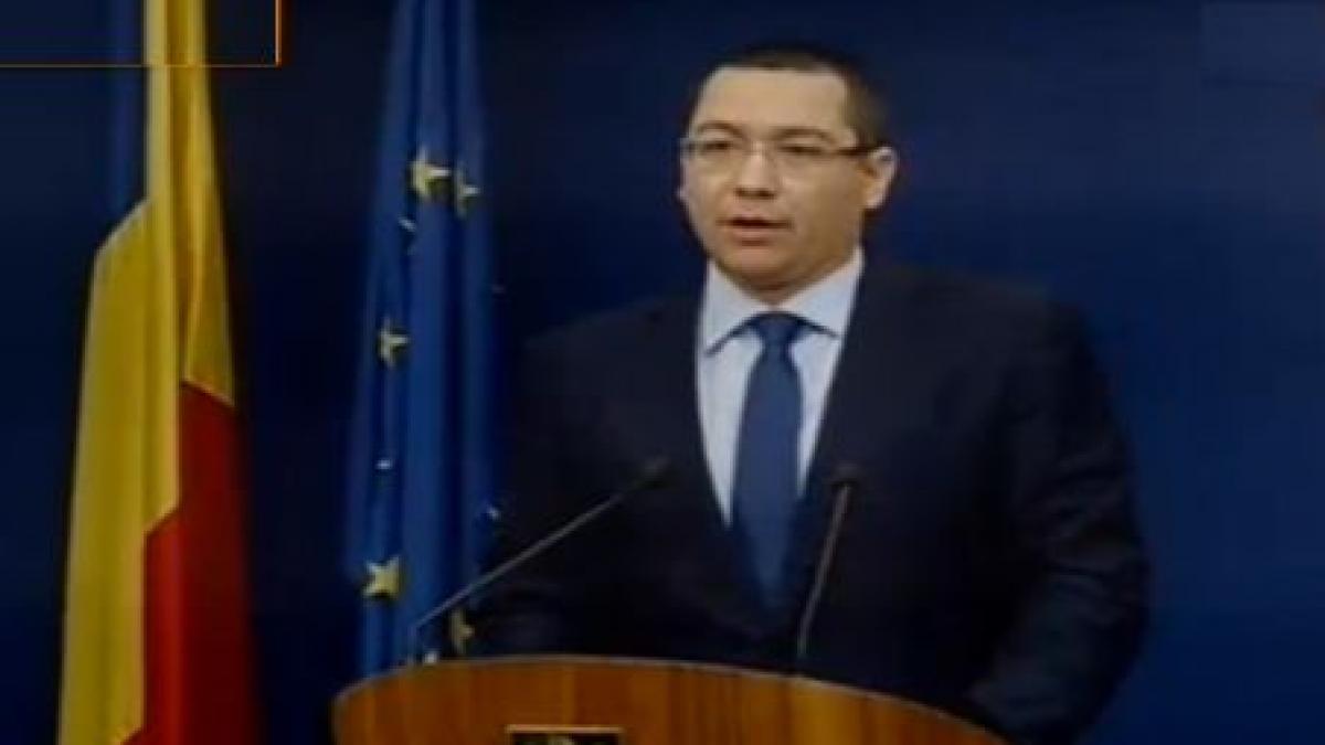 Premierul Ponta: Coplata plătită de români va fi de cel mult 10 lei