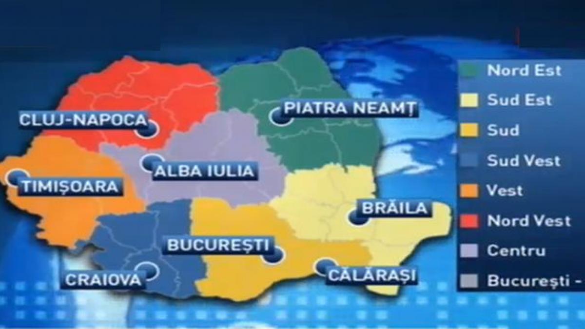 România, ÎMPĂRŢITĂ în opt regiuni. Antena 3 a obţinut proiectul legii regionalizării