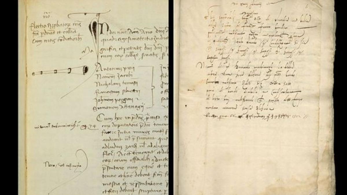 Document ISTORIC, vechi de peste 500 de ani, descoperit de un profesor britanic