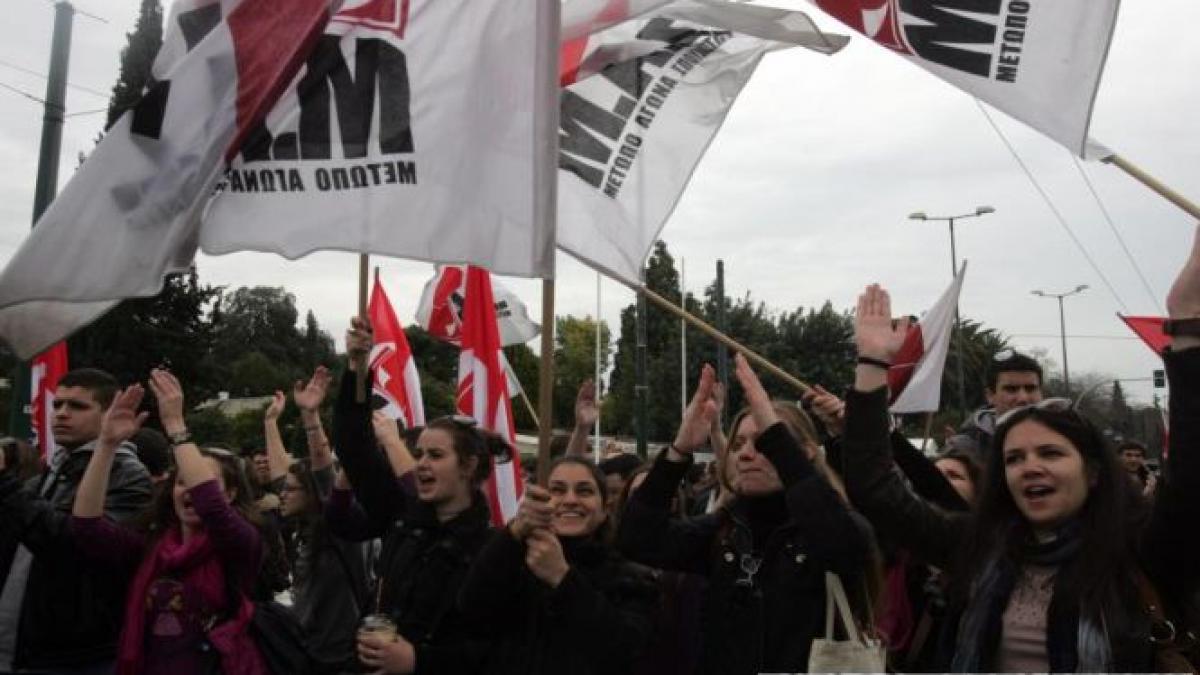 Studenţii greci au protestat faţă de planul guvernului privind restructurarea universităţilor