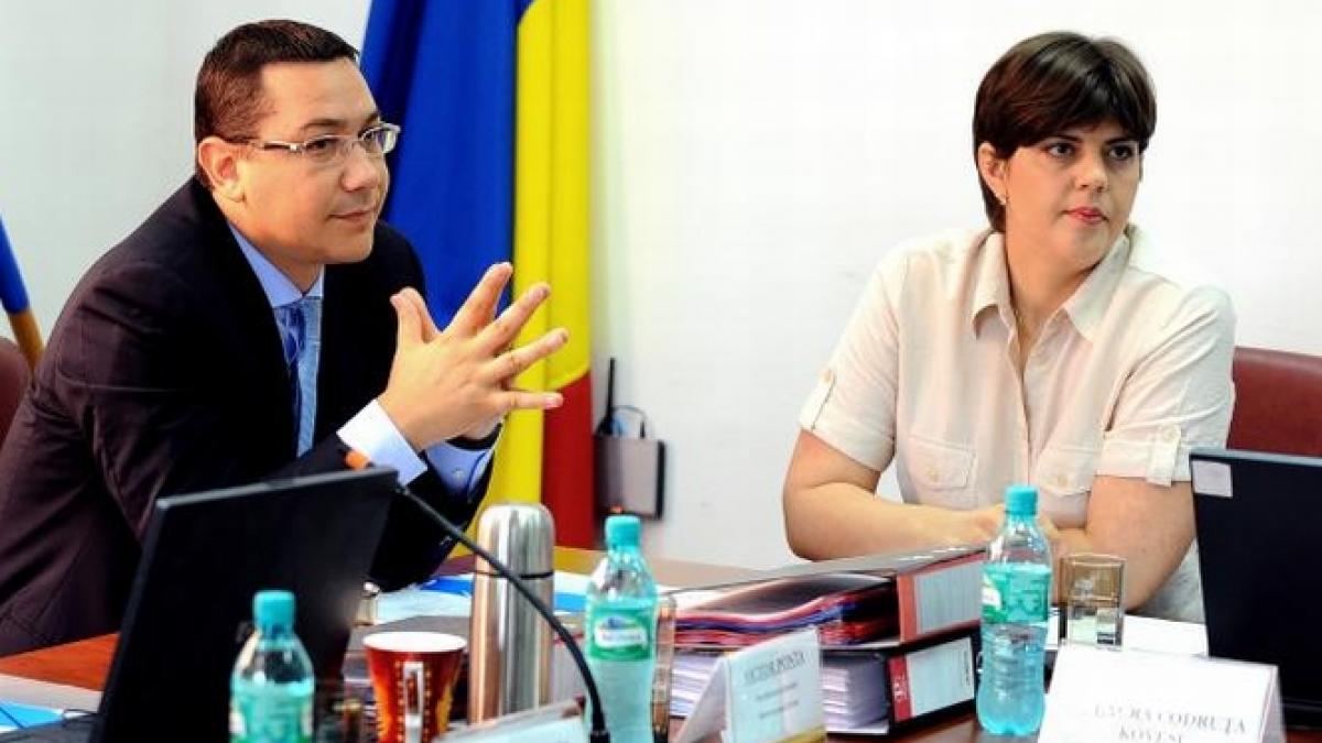 Ponta: Nu am vorbit direct cu Kovesi, dar sunt sigur că va accepta şefia DNA