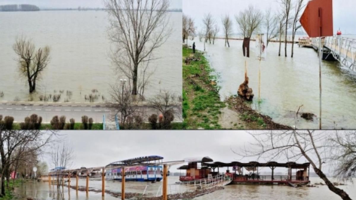 Cod portocaliu de inundaţii pe Dunăre şi în judeţul Satu Mare, pe râul Crasna, până miercuri seară