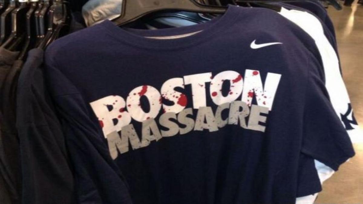 Legendarul tricou Boston Massacre, retras de la vânzare de Nike după atentatele de la maraton