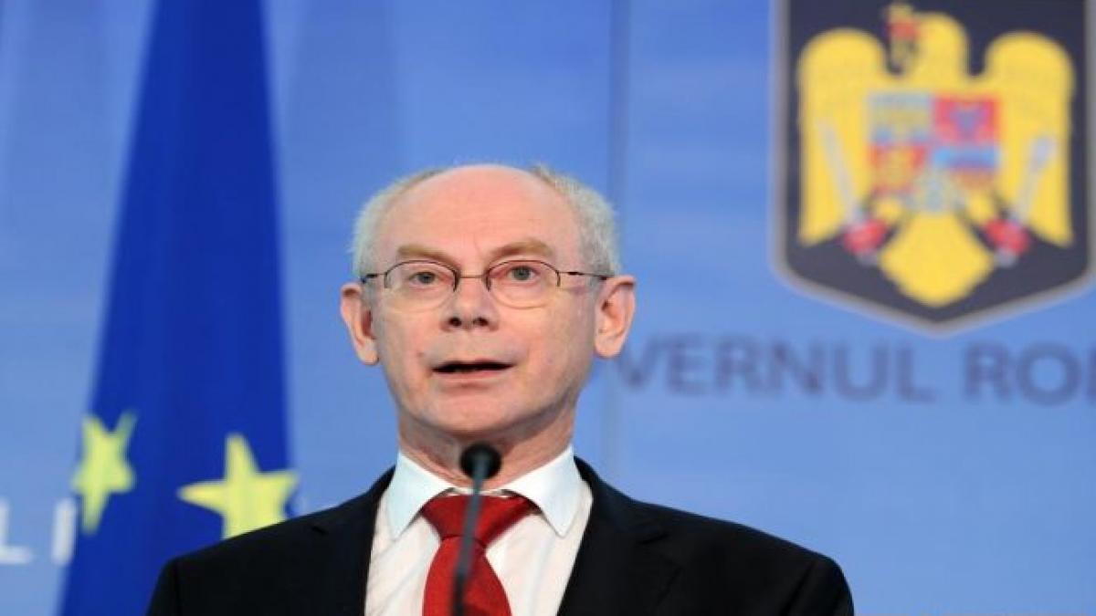 Van Rompuy: Voi conlucra cu preşedinţia lituaniană pentru aderarea României la Schengen