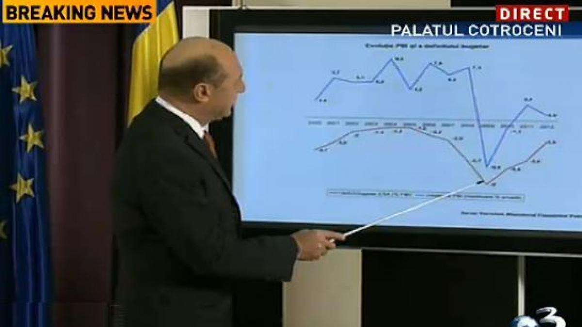 Raportul &quot;guvernării&quot; Băsescu: Nava e la cheu, în port sigur. Mulţumesc Guvernelor Boc, Ungureanu şi Ponta