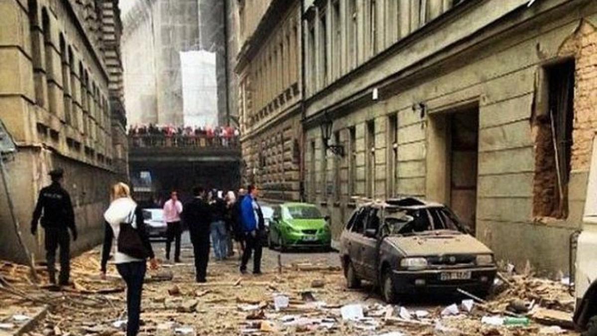 Explozia puternică din Praga a rănit 36 de persoane