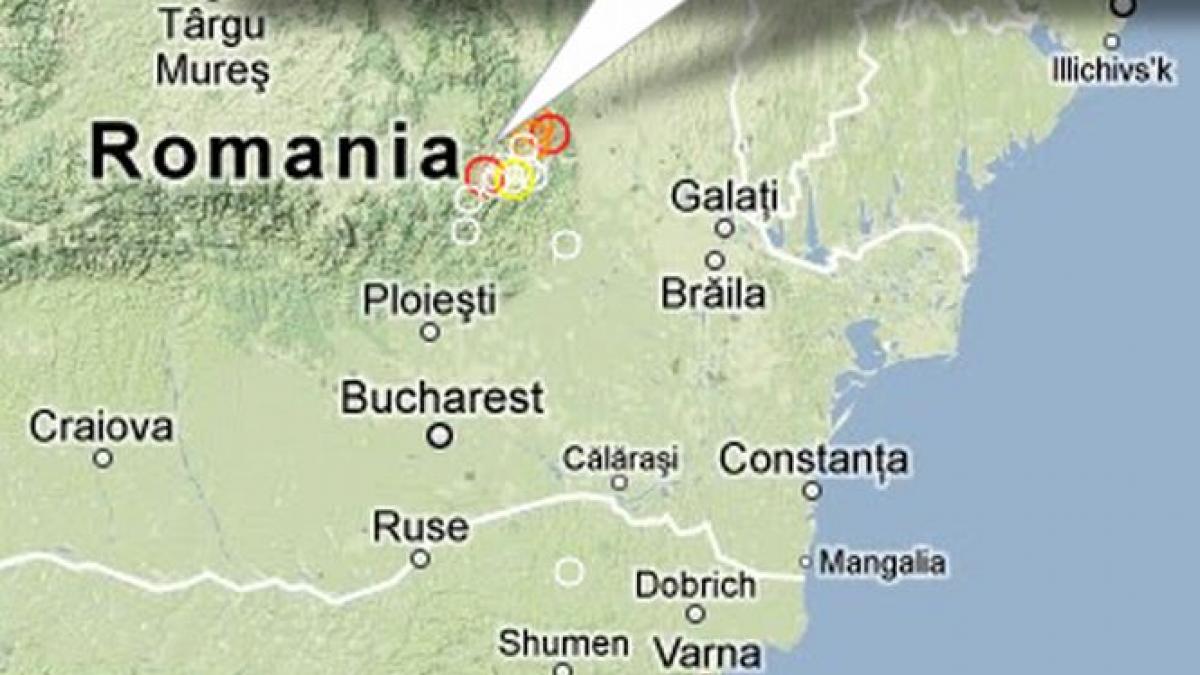 CUTREMUR în România. Seismul a avut loc în zona Vrancea