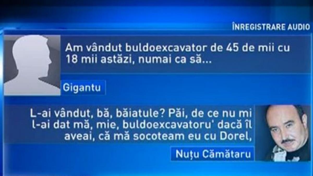 &quot;Dacă nu-ţi crăp capu' în două! Vreau banii&quot;. Nuţu Cămătaru, interceptat în timp ce îşi ameninţa datornicii 