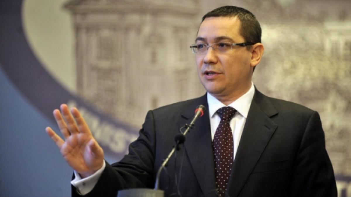 Ponta: Să fie foarte clar, dacă Roşca Stănescu rămâne în PNL, acordul USL nu mai este valabil