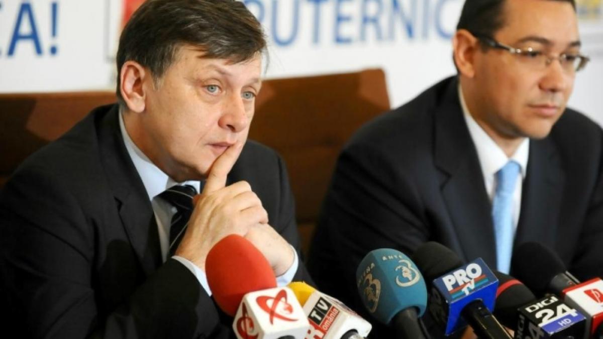 Întâlnire de urgenţă Ponta-Antonescu, privind criza din USL. &quot;Nu ştiu acum dacă se rupe USL&quot;, a spus Ponta