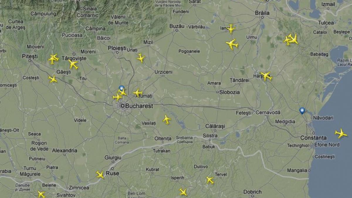 Patru aeronave care ar fi trebuit să aterizeze pe Aeroportul Otopeni, redirecţionate spre Constanţa 