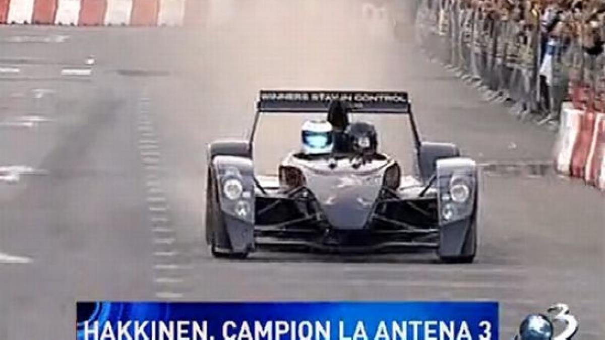 Mika Hakkinen face demonstraţii şi împarte adrenalina cu Victor Ponta