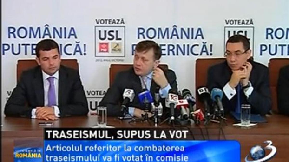 Articolul referitor la combaterea traseismului va fi votat în Comisia pentru revizuirea Constituţiei