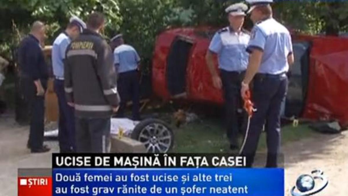 Tragedie în Dâmboviţa: Două femei au fost ucise în faţa casei de o maşină care le-a lovit în plin