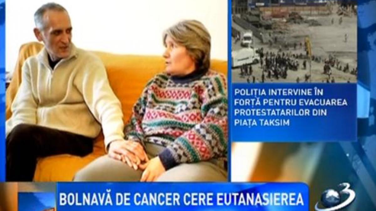 O femeie bolnavă de cancer a cerut autorităţilor să îi fie aprobată eutanasierea