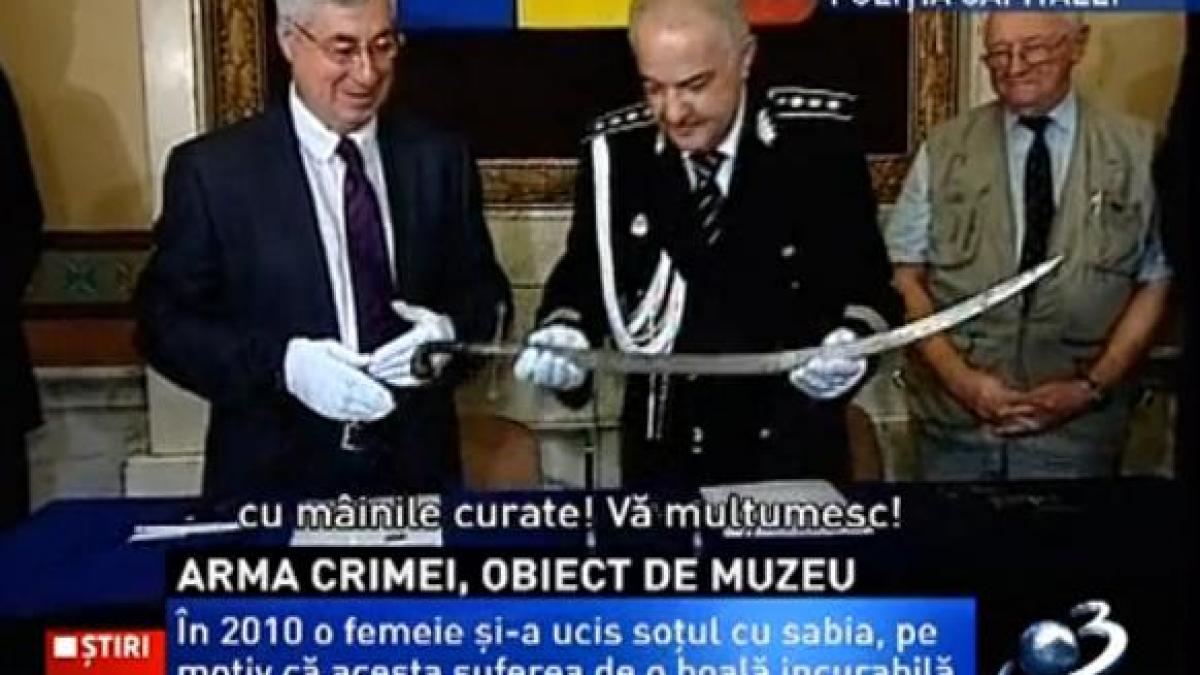 O sabie otomană folosită la o crimă, predată Muzeului Naţional de Istorie