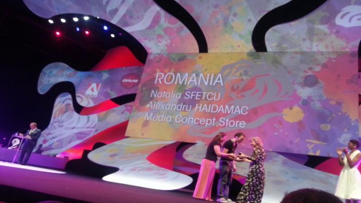 Primul gold romanesc la Cannes in 2013: Alex Haidamac si Natalia Sfetcu iau premiul cel mare la Design / Young Lions 