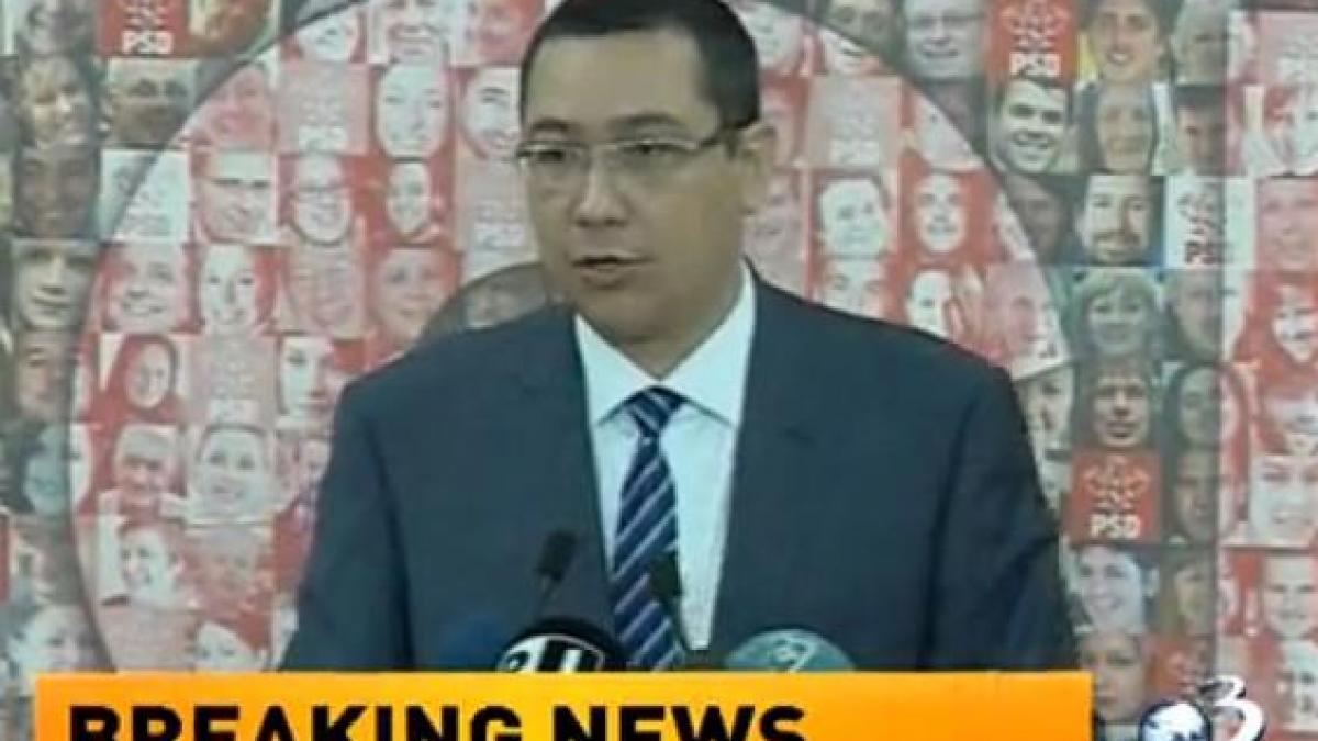 Victor Ponta, despre examenul de bacalaureat: Orice fel de activitate ilegală trebuie pedepsită cu maximă asprime 