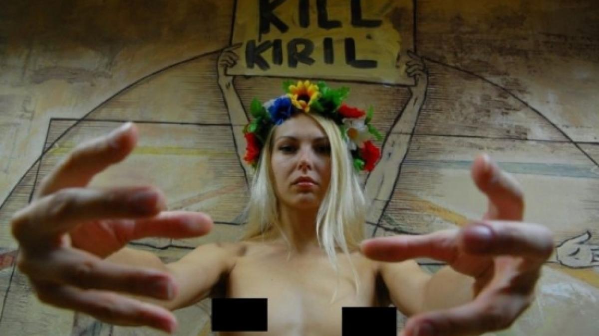 O activistă ucraineană Femen a primit azil în Franţa