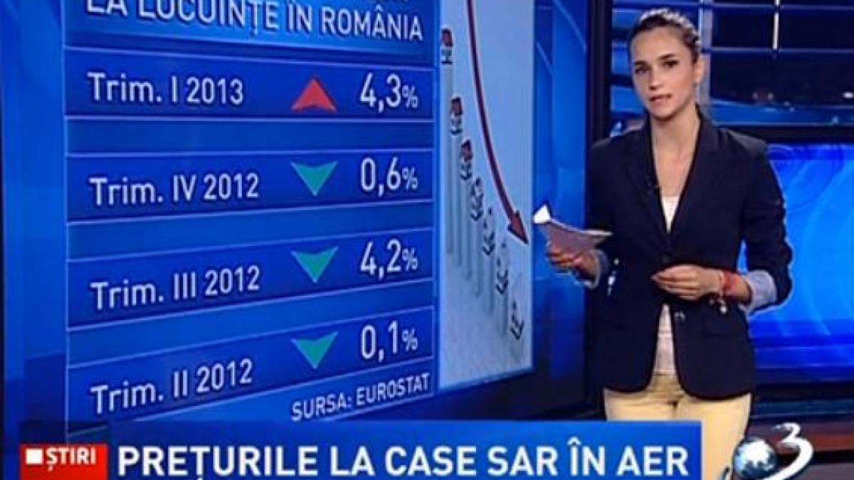 România a avut cea mai mare creştere a preţurilor la locuinţe din UE, în primul trimestru din 2013