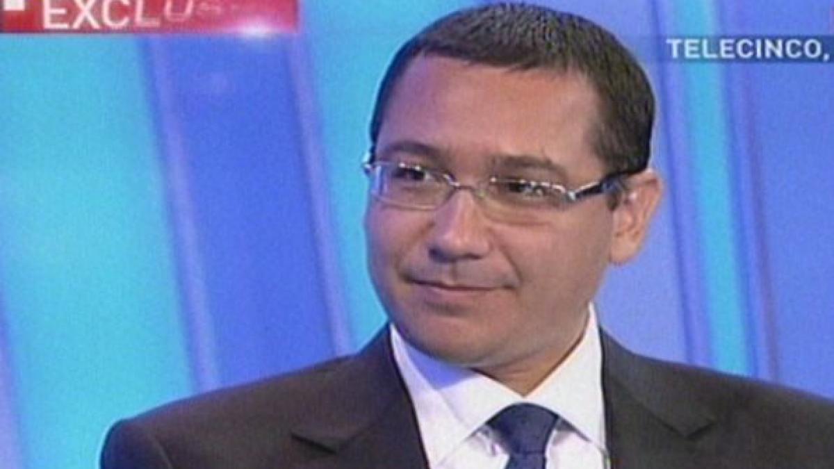 Ponta: Spania a ştiut mult mai bine să folosească intrarea în UE. Noi am cam tăcut