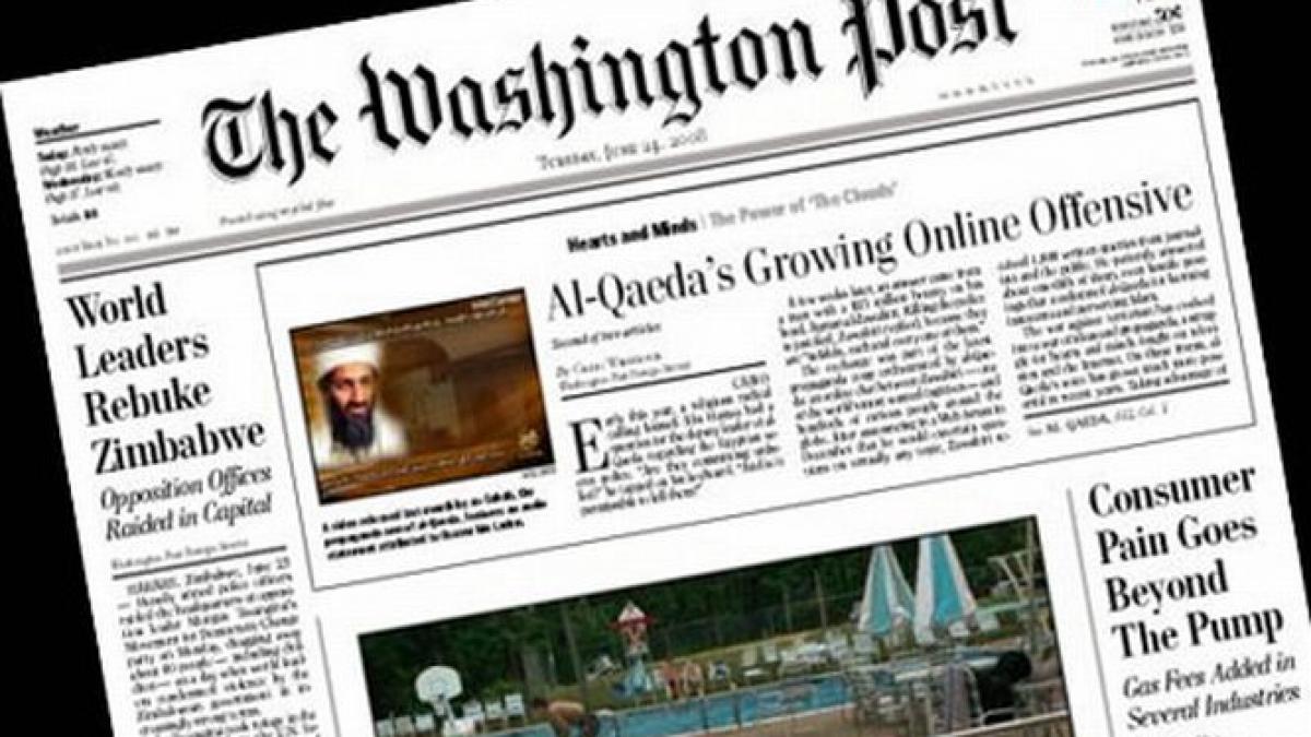 Publicaţia americană Washington Post, cumpărată de proprietarul Amazon.com