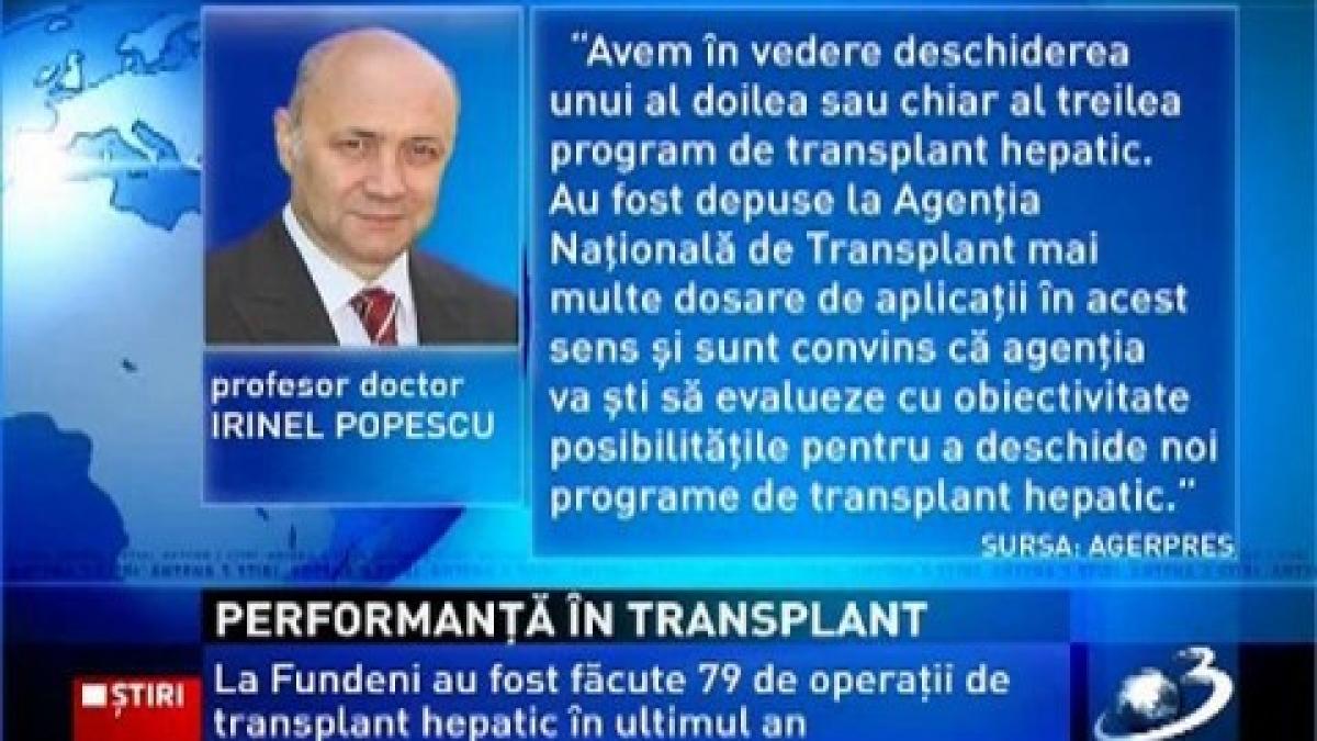 Romania,  high performance in  transplantation. The Fundeni  program developed  unprecedentedly over the last year