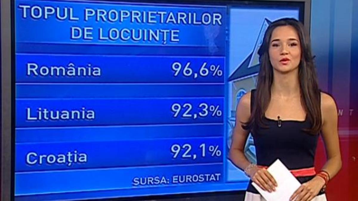 România, ţară de proprietari: Peste 90% dintre români deţin o casă sau un apartament