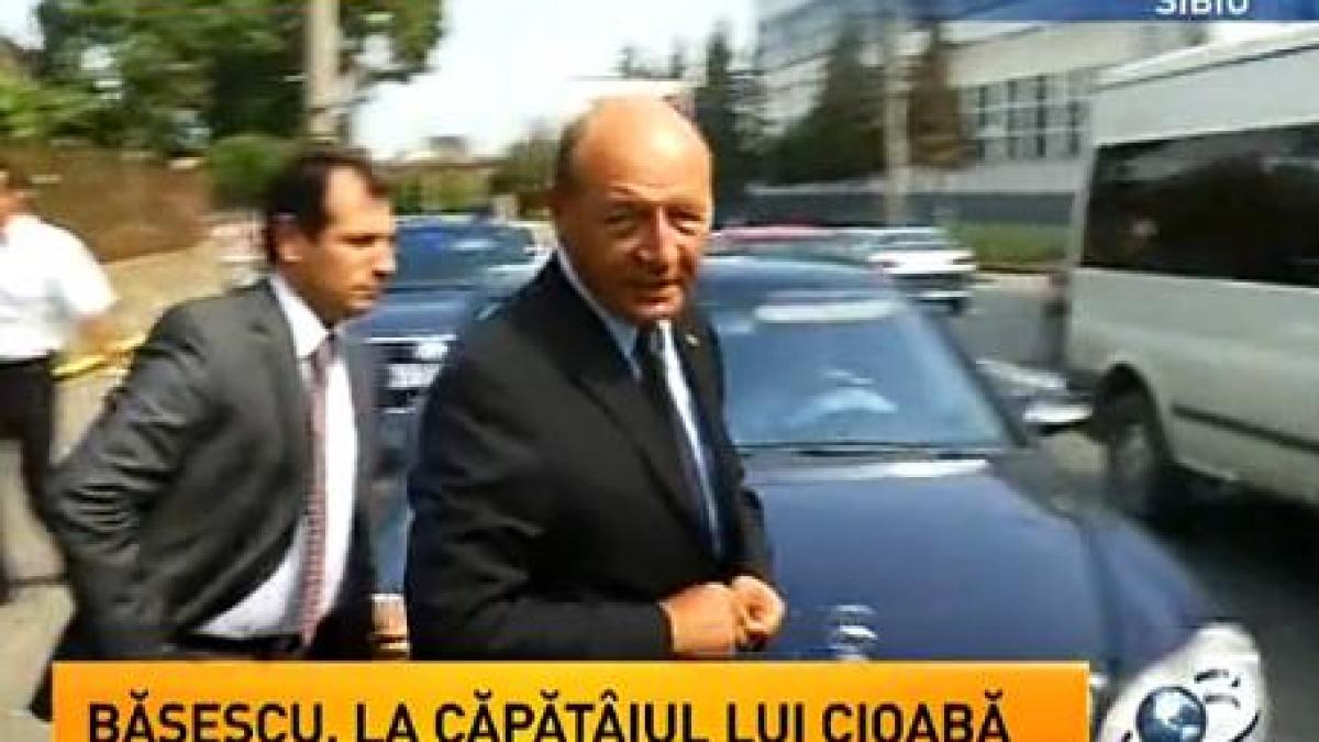 Traian Băsescu a fost prezent la priveghiul lui Florin Cioabă