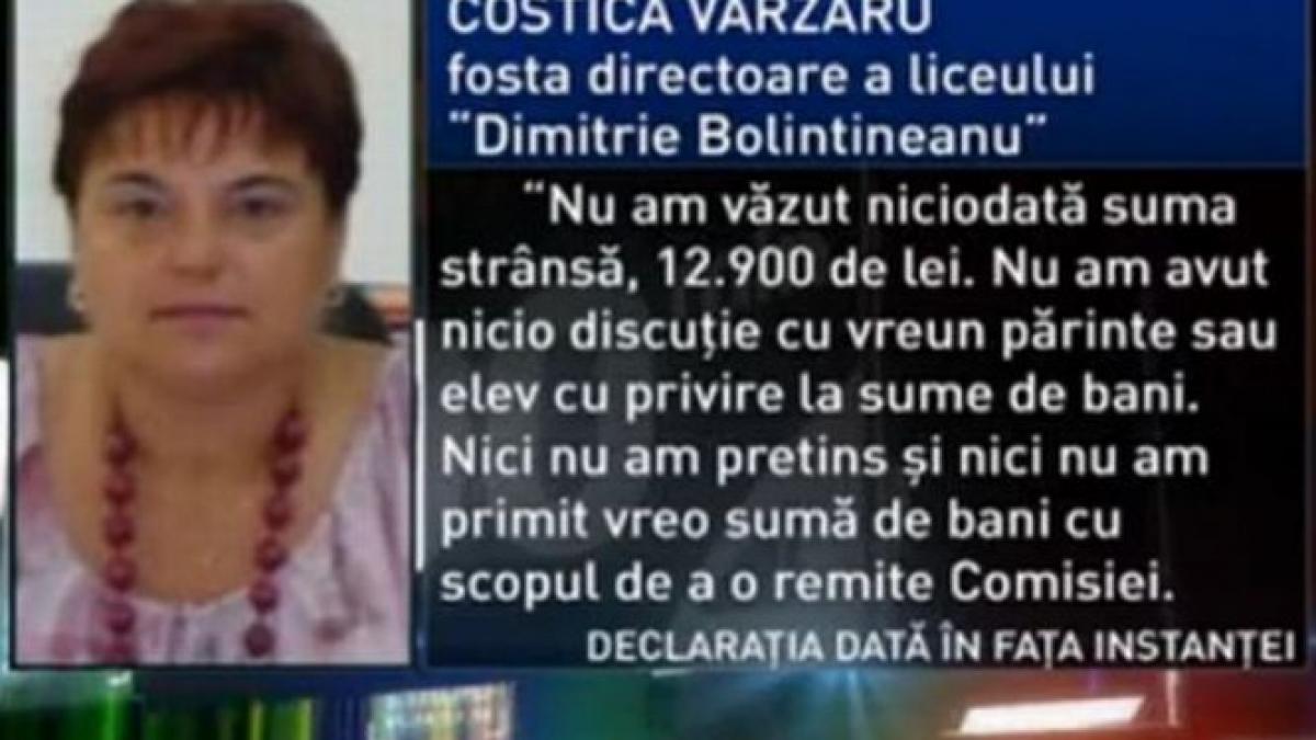 Dosarul fraudei la bacalaureat. Fosta directoare a liceului &quot;Bolintineanu&quot; din Capitală, judecată în libertate