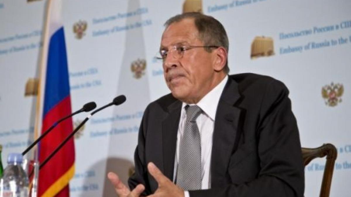 Lavrov: Rusia lucrează împreună cu Siria la un &quot;plan concret&quot; privind armele chimice 