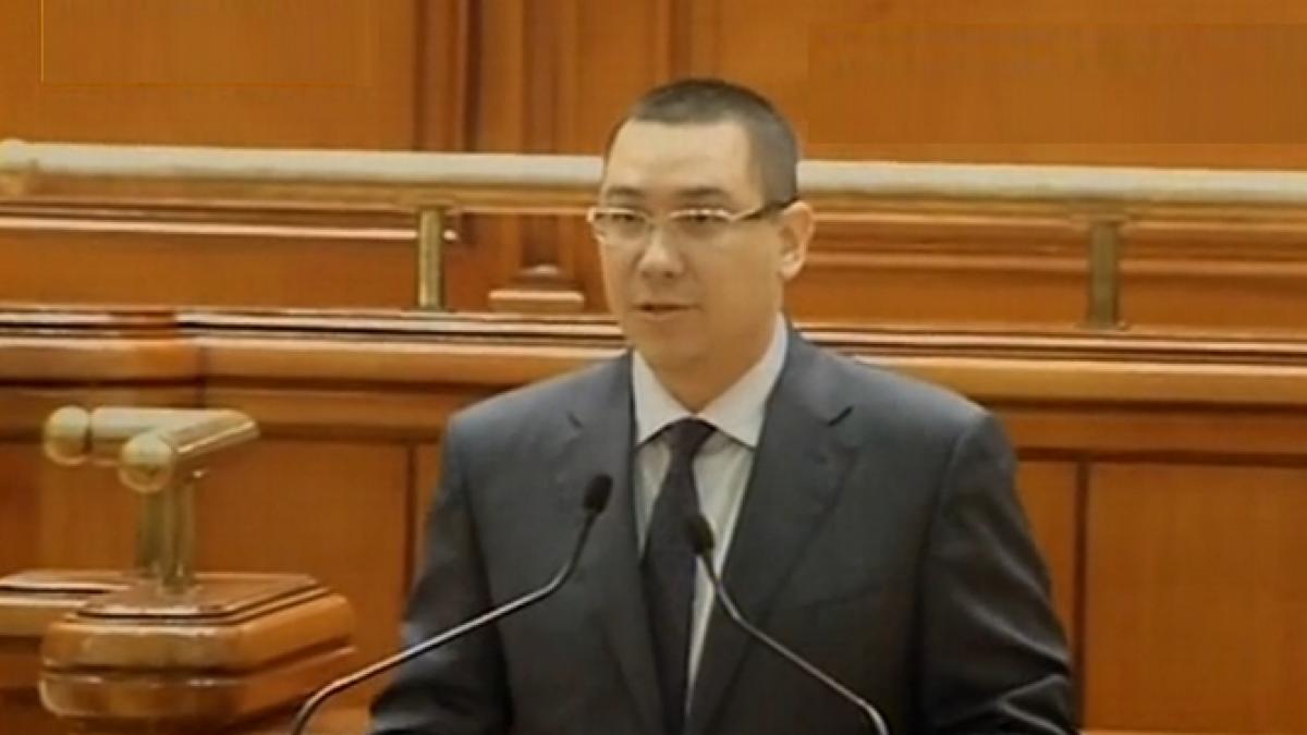 Ponta a prezentat scrisoarea către FMI. Scandal în Parlament, la discursul premierului