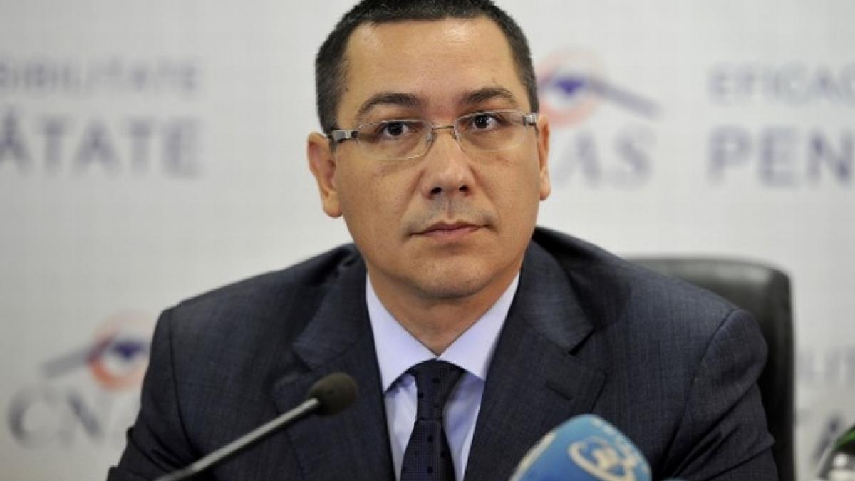 Ponta spune că are informaţii că pe manifestaţiile privind Roşia Montană s-au pliat interese externe