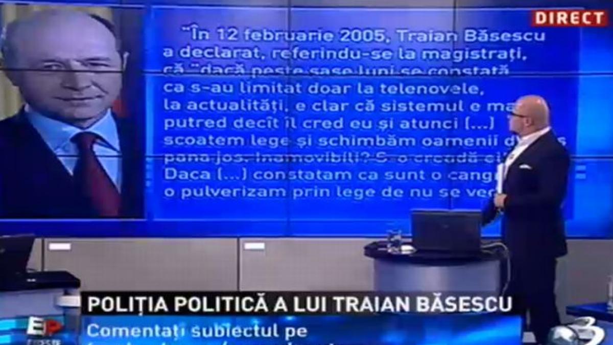 Ce spunea Băsescu despre magistraţi în 2005. &quot;Inamovibili? S-o creadă ei!&quot;