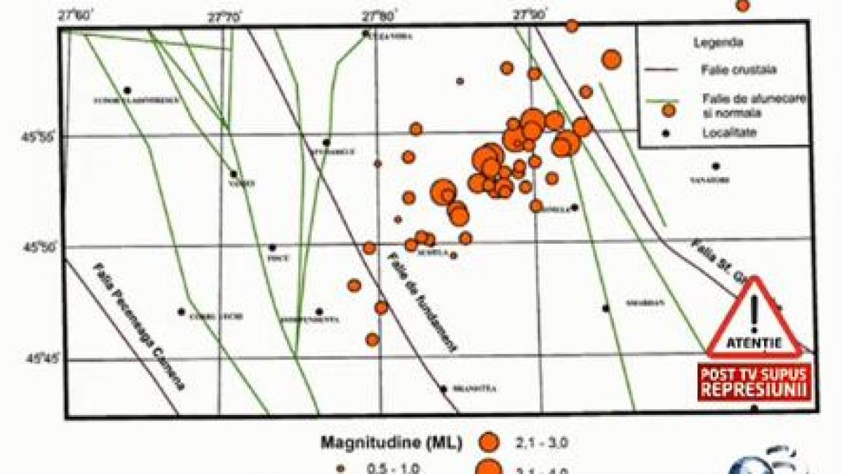SINTEZA ZILEI. Puternică activitate seismică în judeţul Galaţi. Se extinde lanţul de cutremure?