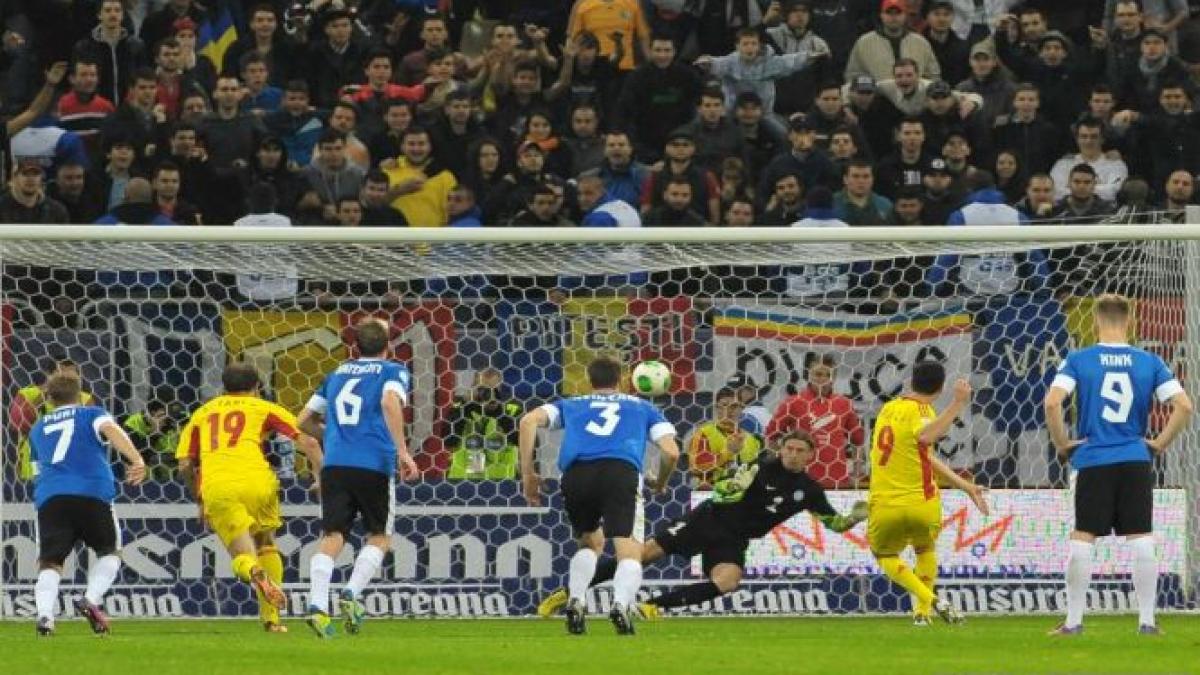 România a învins Estonia cu 2-0 şi s-a calificat la barajul pentru Cupa Mondială din 2014