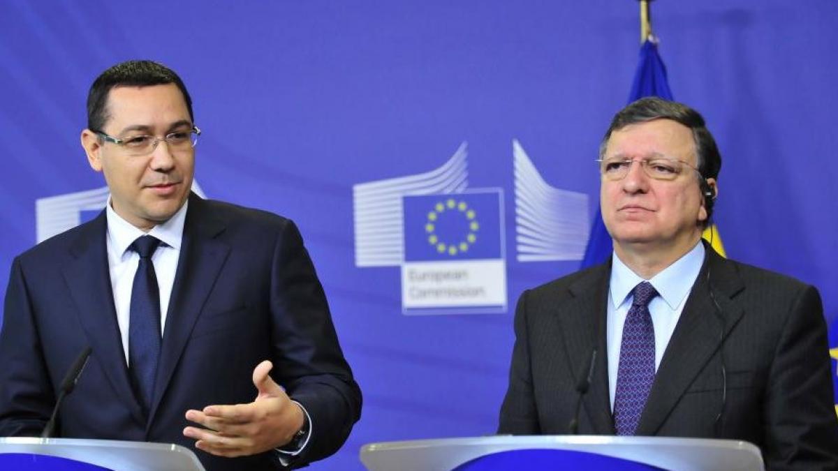 Ponta a discutat cu Barroso despre varianta ca România să obţină &quot;o cauză de investiţii&quot; la deficit