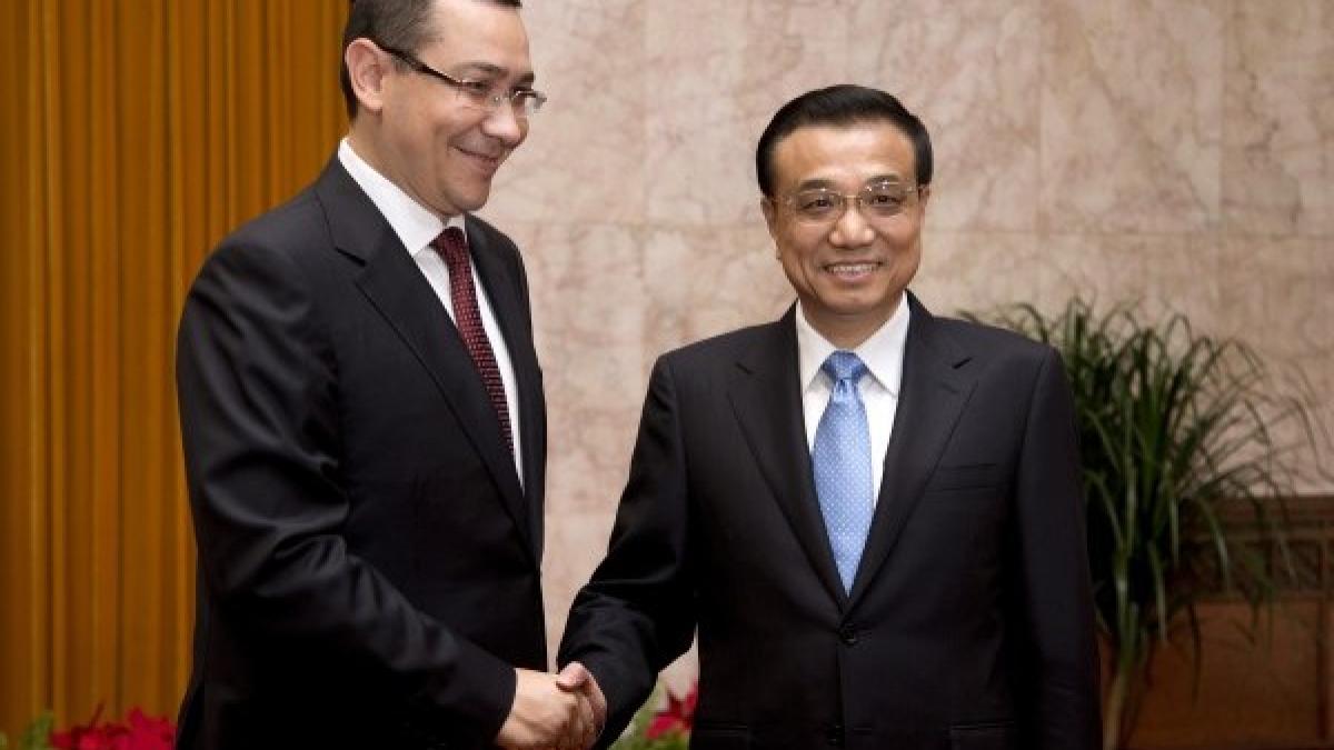 Întâlnire importantă astăzi, între Victor Ponta şi premierul Chinei. Discuţiile vor fi monitorizate de Comisia Europeană