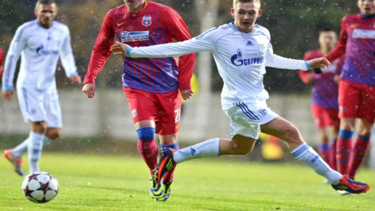 Steaua a încheiat la egalitate cu Schalke 04 în Youth League, scor 1-1