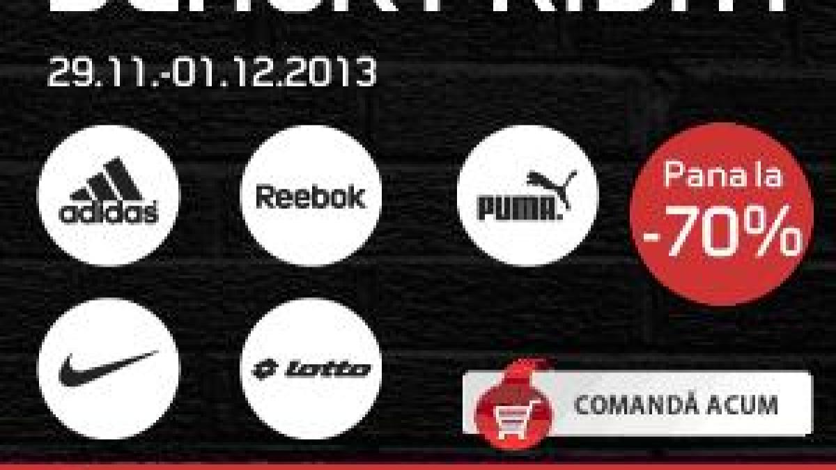 30.000 de produse de la 100 de branduri sport premium, disponibile pentru 50 de sporturi, vor fi la REDUCERI de -40% pana la -70% pe SportDepot.ro de Black Friday