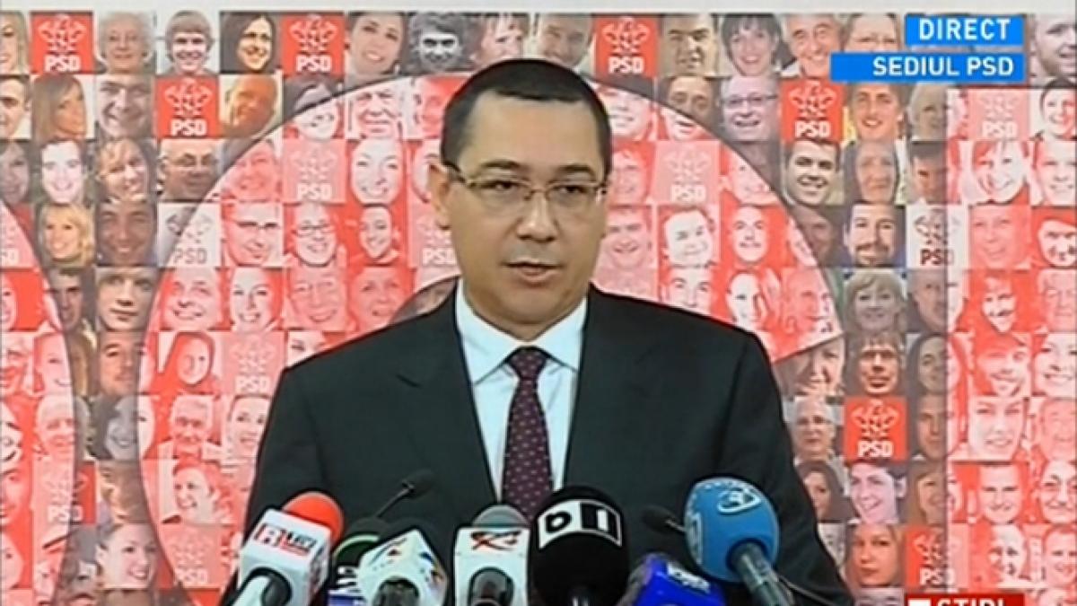 Ponta: Lista candidaţilor PSD pentru PE va fi definitivată în ianuarie