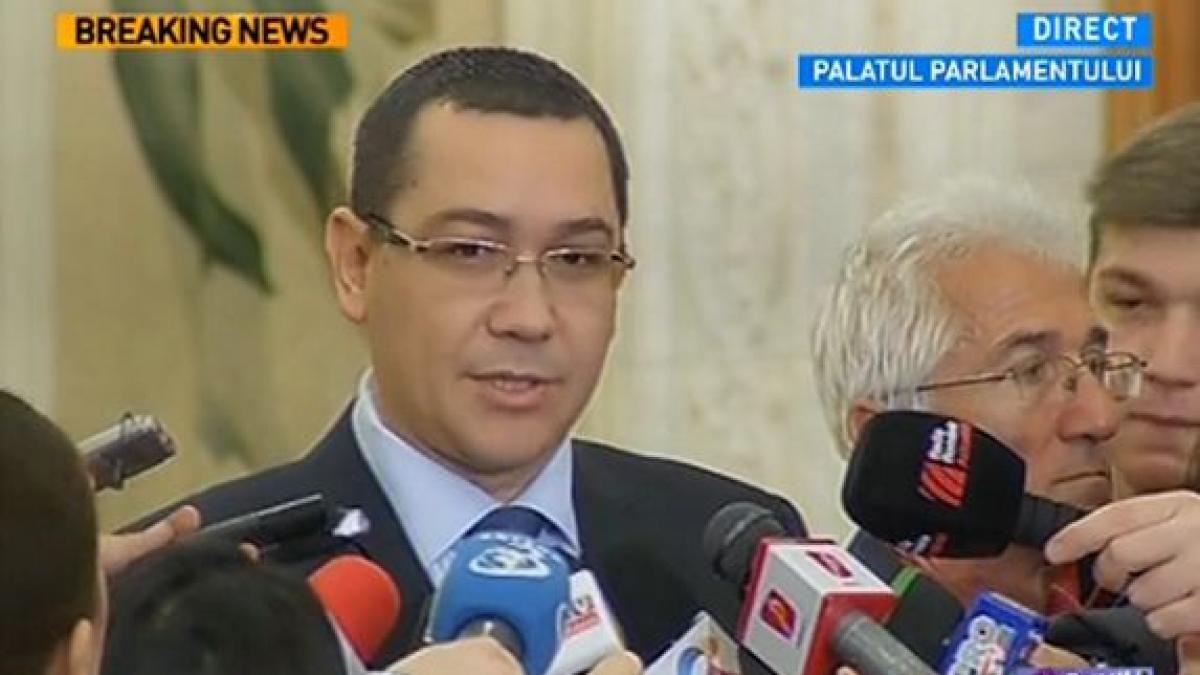 Ponta: Băsescu vrea să şantajeze Parlamentul ca să nu mai facem Comisia Călăraşi