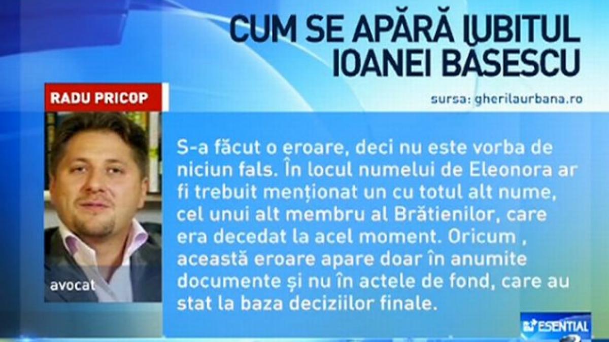 Iubitul Ioanei Băsescu, în vizorul procurorilor. Cum se apără Radu Pricop