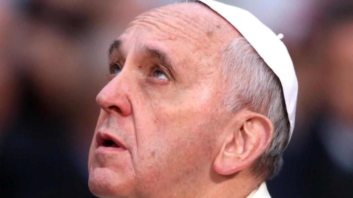 &quot;I-au crescut COARNE&quot;. Reacţia oamenilor după ce au văzut această imagine cu Papa Francisc