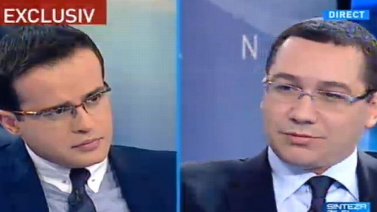 Premierul Ponta: Dacă am folosit termeni care l-au supărat pe domnul Antonescu, îmi pare rău 