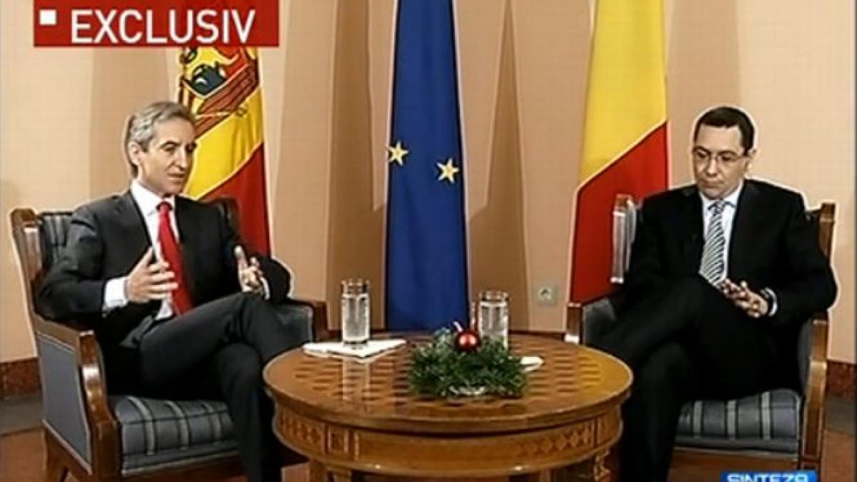 Victor Ponta şi Iurie Leancă, la Sinteza zilei. Ponta: România sprijină Moldova