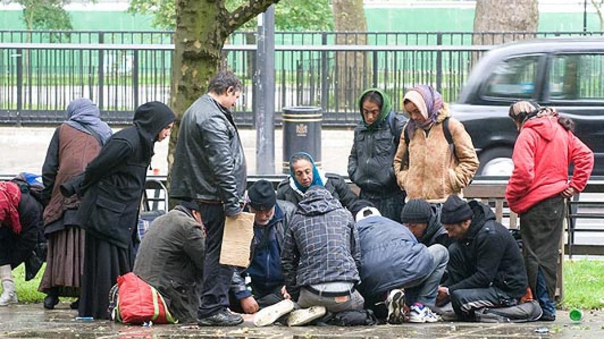 Mai mulţi cerşetori români au fost arestaţi în zona Marble Arch. Londonezii sunt disperaţi