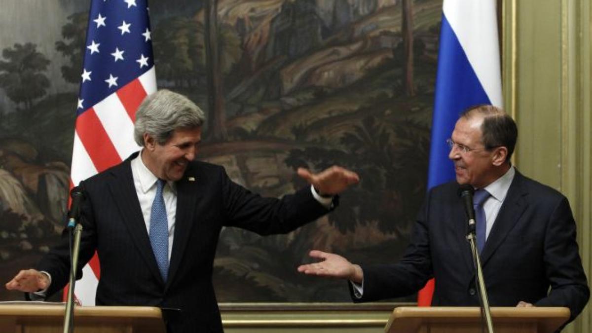 Kerry şi Lavrov au bătut palma pentru un pact de încetare a focului în Siria