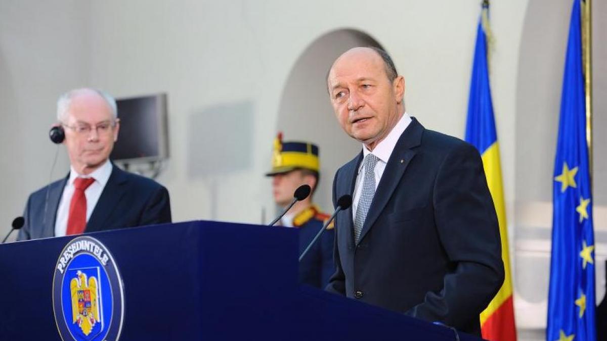 Băsescu, la discuţiile cu Van Rompuy: Am propus să începem din acest an procesul de intrare în Schengen 